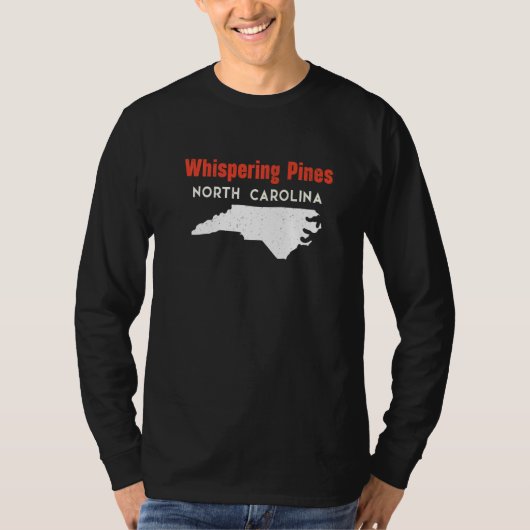 Whispering Pines North Carolina USA State America  Tシャツ (正面)