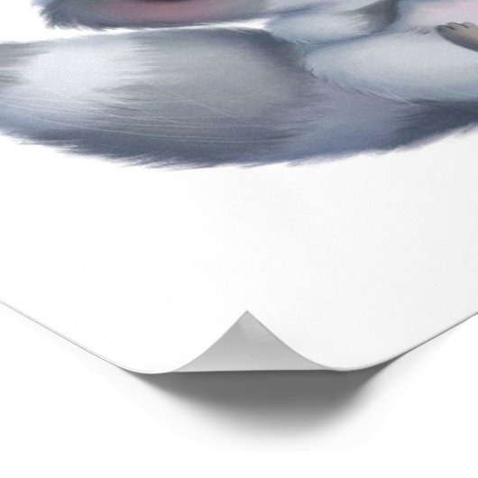 Whispering Raccoon Affirmations Customizable ポスター (角)