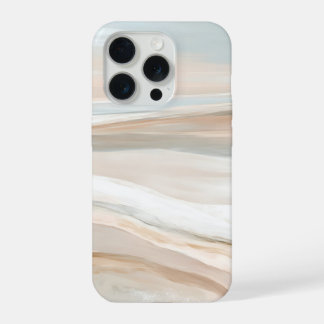Whispering Shores – ミニマル抽象海景画 iPhone 15 Proケース