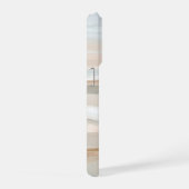 Whispering Shores – Minimal Abstract Seascape iPhoneケース (右側面)