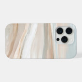 Whispering Shores – Minimal Abstract Seascape iPhoneケース (裏面横)