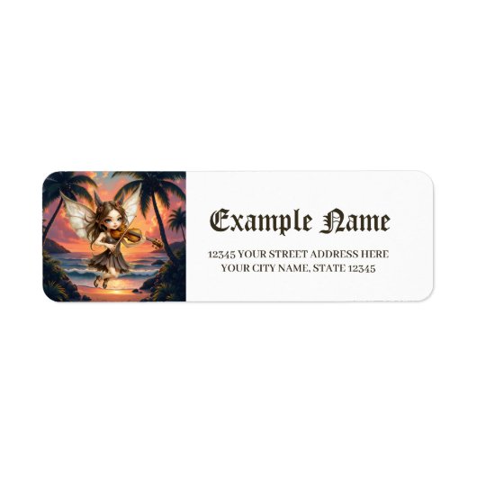 Whispering Strings of the Sunset Fairy. ラベル (正面)