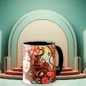 Whispering Vines Art Nouveau Beauty マグカップ