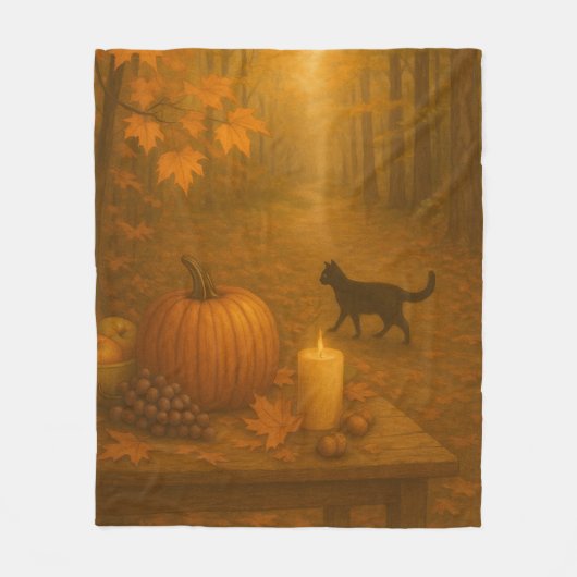 Whisperlight - Amber Forest Path フリースブランケット (正面)