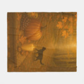 Whisperlight - Amber Forest Path フリースブランケット (正面(横))