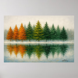 Whispers Between Seasons Landscape ポスター