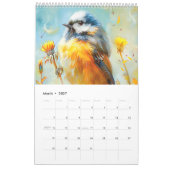 Whispers in the Hedgerow – Native Birds in Seasona カレンダー (3月 2027)