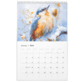 Whispers in the Hedgerow – Native Birds in Seasona カレンダー (1月 2026)