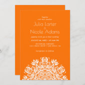 Whispers Lake Swan Lotus Flowers Mandala Wedding 招待状 (正面/裏面)