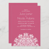 Whispers Lake Swan Lotus Flowers Mandala Wedding 招待状 (正面/裏面)