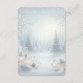 Whispers of a Winter Solstice Wedding エンクロージャーカード (裏面)