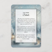 Whispers of a Winter Solstice Wedding エンクロージャーカード (正面)