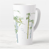 Whispers of Bamboo, Fractured Growth, Silent Stems カフェラテマグ (右アングル)