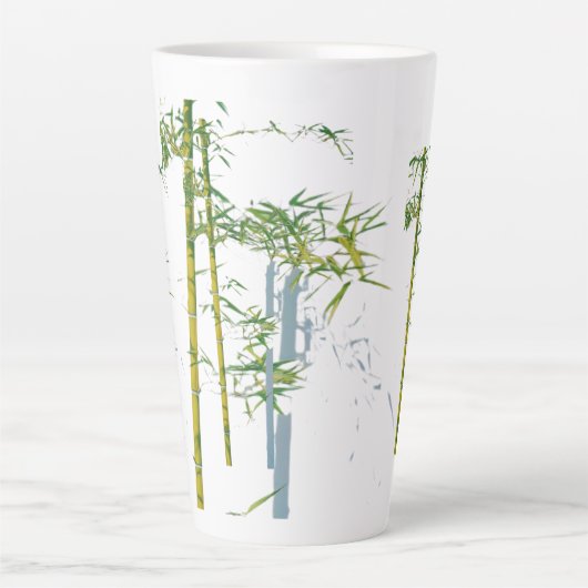 Whispers of Bamboo, Fractured Growth, Silent Stems カフェラテマグ (正面)