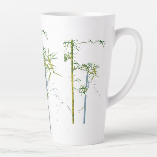 Whispers of Bamboo, Fractured Growth, Silent Stems カフェラテマグ (右)