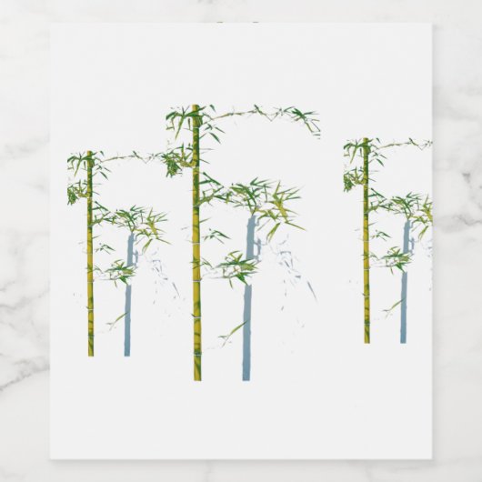 Whispers of Bamboo, Fractured Growth, Silent Stems ワインラベル (シングルラベル)