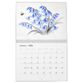 Whispers of Bloom Chinese Ink Flower Calendar 2026 カレンダー (1月 2026)