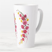 Whispers of Bloom Midnight Garden Petals in the Da カフェラテマグ (右アングル)