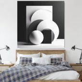 Whispers of Circular Light キャンバスプリント (インサイチュ (寝室))