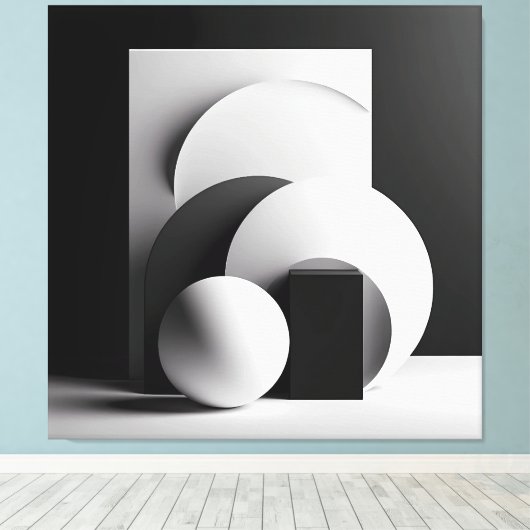 Whispers of Circular Light キャンバスプリント (インサイチュ (ウッドフロア))