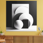 Whispers of Circular Light キャンバスプリント (インサイチュ (リビング))