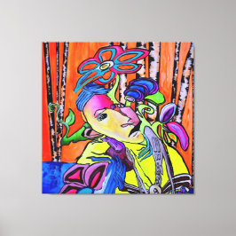 Whispers of Colors – Southwest Cubist Painting キャンバスプリント