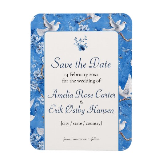 Whispers of Doves, Save the Date マグネット (縦)