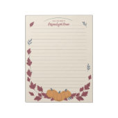 Whispers Of Fall Lined ノートパッド (回転)