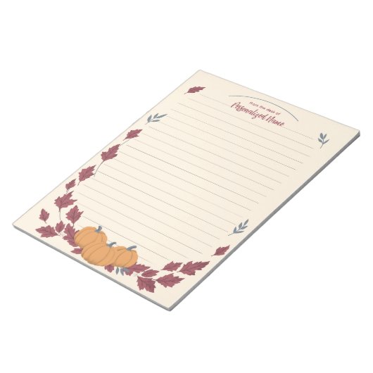 Whispers Of Fall Lined ノートパッド (アングル)