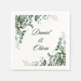 "Whispers of Green" スタンダードカクテルナプキン