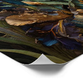 Whispers of Iris – 花デジタルアートポスター ポスター (角)