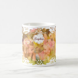 Whispers of Magic: Two Fairy Friends in a Garden コーヒーマグカップ