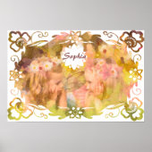 Whispers of Magic: Two Fairy Friends in a Garden ポスター (正面)