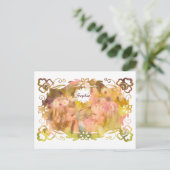 Whispers of Magic: Two Fairy Friends in a Garden ポストカード (スタンド正面)