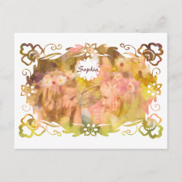 Whispers of Magic: Two Fairy Friends in a Garden ポストカード