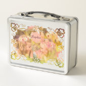 Whispers of Magic: Two Fairy Friends in a Garden メタルランチボックス (裏面)