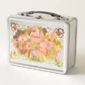 Whispers of Magic: Two Fairy Friends in a Garden メタルランチボックス (正面)