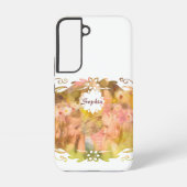 Whispers of Magic: Two Fairy Friends in a Garden Samsung Galaxyケース (裏面)