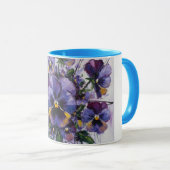 Whispers of Pansies-Ceramic Mug マグカップ (正面右)