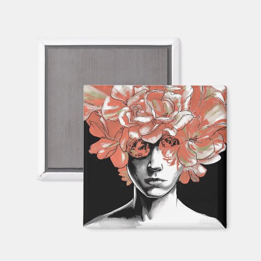 Whispers of Petals: A Dreamlike Tapestry マグネット (正面/裏面)