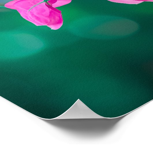 🌸 Whispers of Pink in Emerald Hues 🌿 ポスター (角)