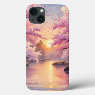 Whispers of Sakura at Sunset iPhone 13ケース