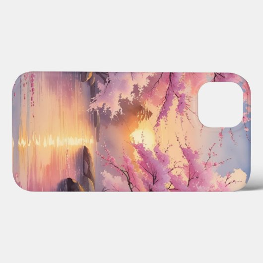Whispers of Sakura at Sunset Case-Mate iPhoneケース (裏面 (横))