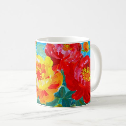 Whispers of Spring – Iris Bloom II Mug コーヒーマグカップ (正面右)