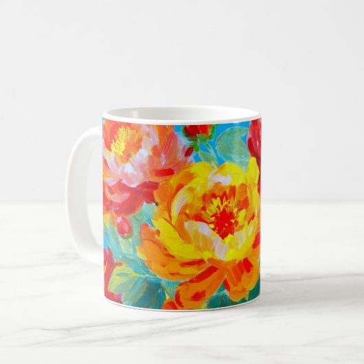Whispers of Spring – Iris Bloom II Mug コーヒーマグカップ (正面左)