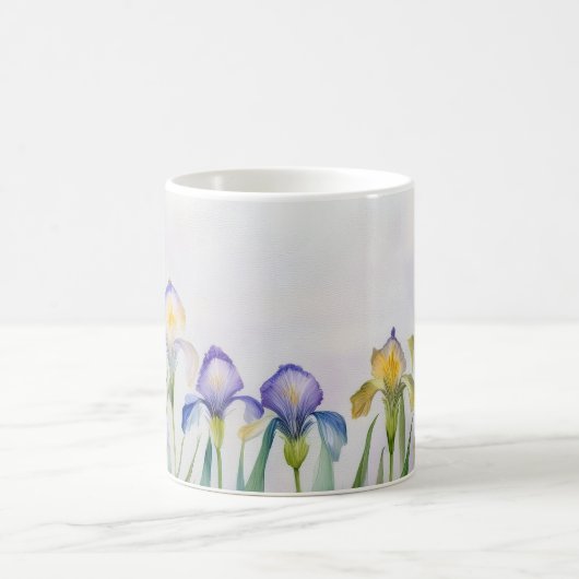 Whispers of Spring – Iris Bloom Mug コーヒーマグカップ (中央)