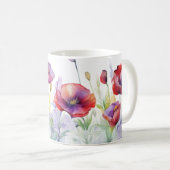 Whispers of Spring – Poppy Bloom Mug コーヒーマグカップ (正面右)