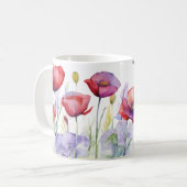 Whispers of Spring – Poppy Bloom Mug コーヒーマグカップ (正面左)