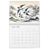 Whispers of Spring – Swallows in Chinese Ink カレンダー (1月 2026)