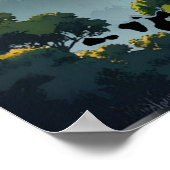 "Whispers of the Château – Elegant Palace Line Art ポスター (角)